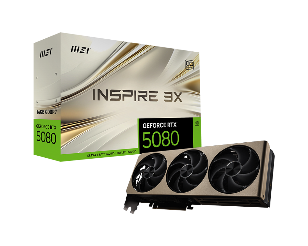 کارت گرافیک ام اس آی مدل MSI GeForce RTX 5080 16G INSPIRE 3X OC