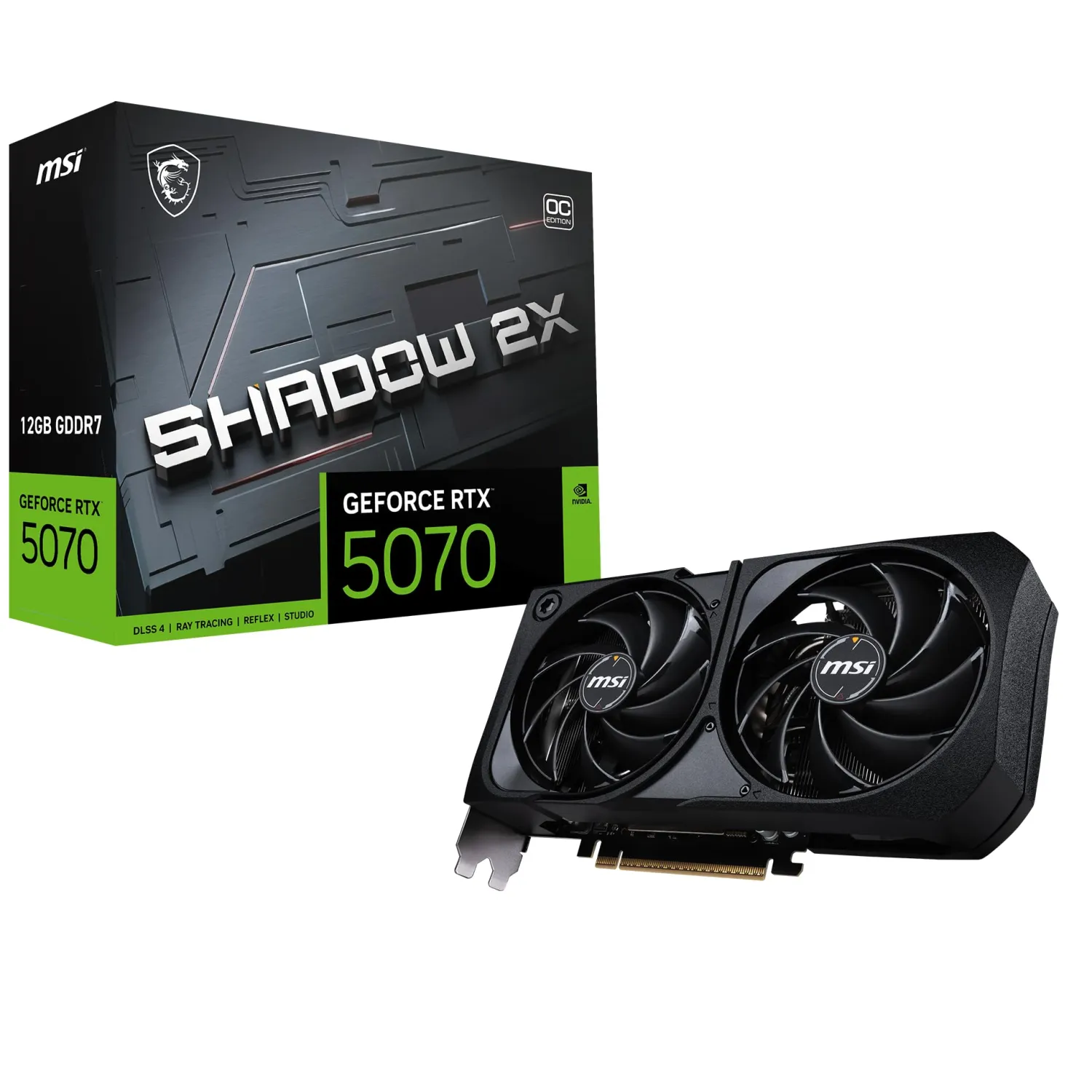 کارت گرافیک ام اس آی مدل GeForce RTX 5070 12G SHADOW 2X OC