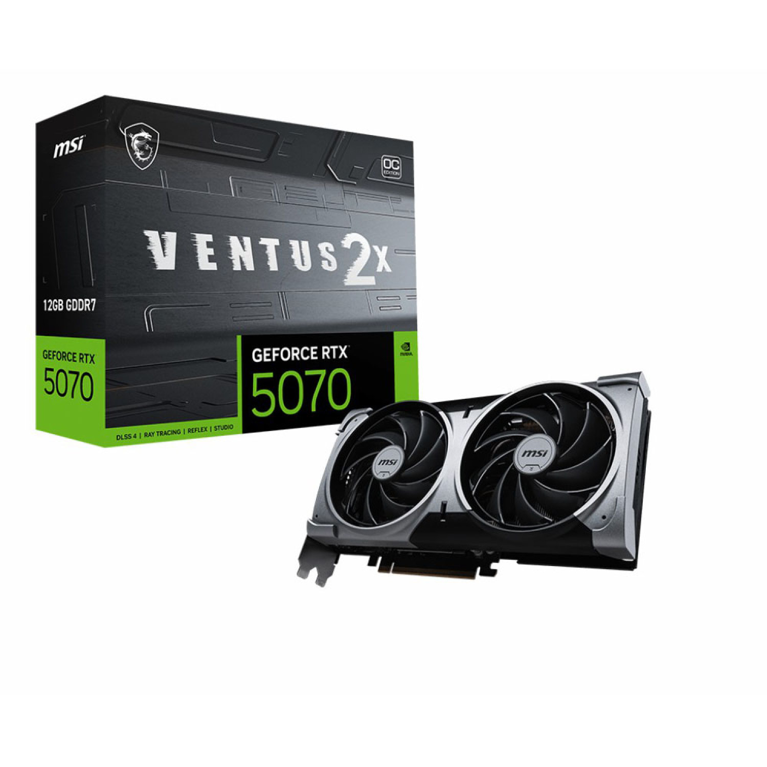 کارت گرافیک ام اس آی مدل GeForce RTX 5070 VENTUS 2X OC 12GB
