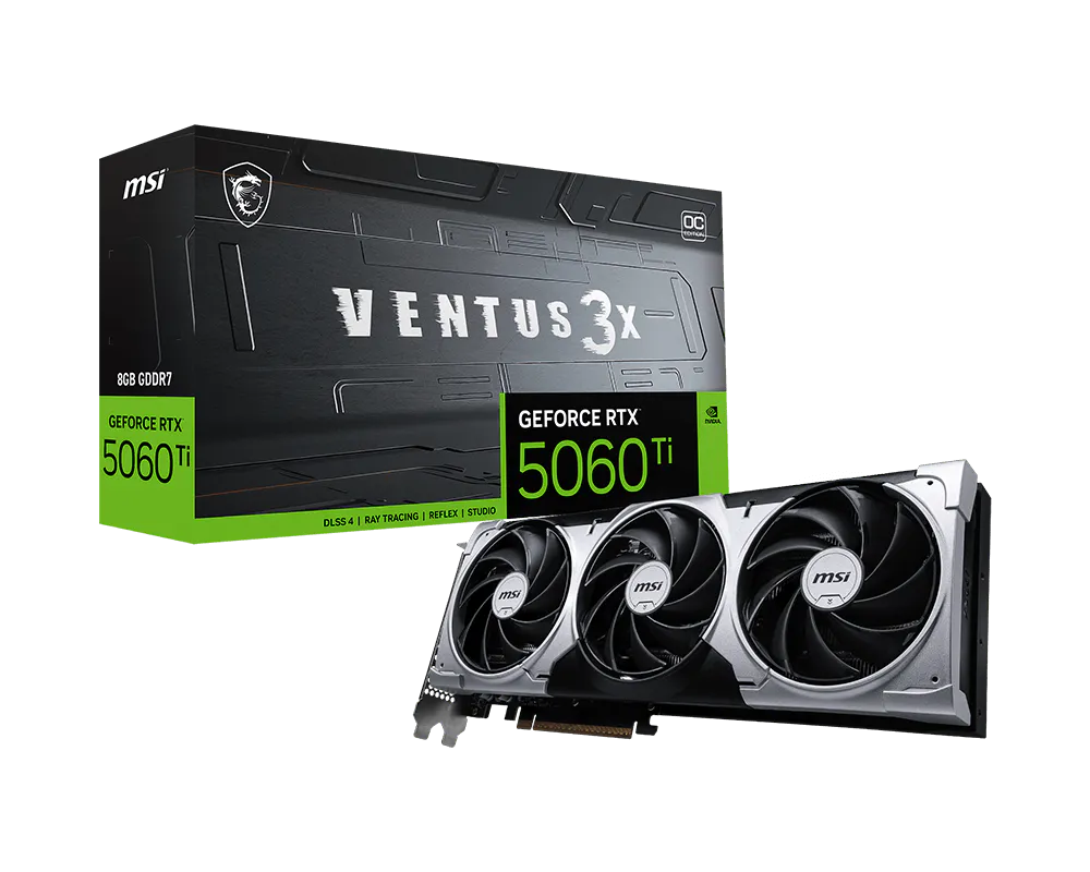 کارت گرافیک ام اس آی مدل GeForce RTX 5060 Ti 8G VENTUS 3X OC